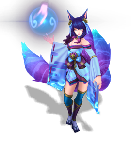 Ahri Florescer Espiritual (Água-marinha)